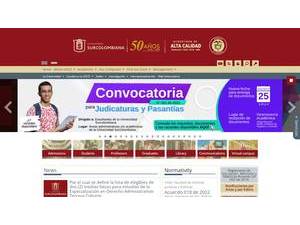 Universidad Surcolombiana's official website homepage screenshot