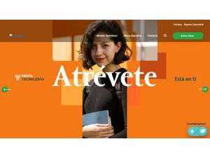Universidad TecMilenio's official website homepage screenshot