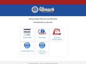 Universidad Tecnica de Machala's official website homepage screenshot