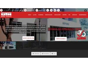 Universidad Técnica del Norte's official website homepage screenshot