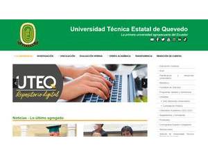 Universidad Técnica Estatal de Quevedo's official website homepage screenshot