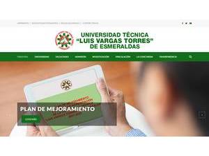 Universidad Tecnica Luis Vargas Torres's official website homepage screenshot