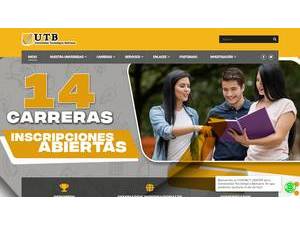 Universidad Tecnológica Boliviana's official website homepage screenshot
