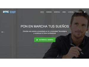 Universidad Tecnológica Costarricense's official website homepage screenshot