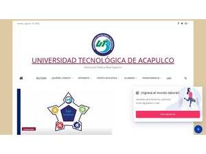 Universidad Tecnológica de Acapulco's official website homepage screenshot