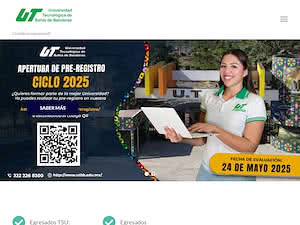 Universidad Tecnológica de Bahía de Banderas's official website homepage screenshot