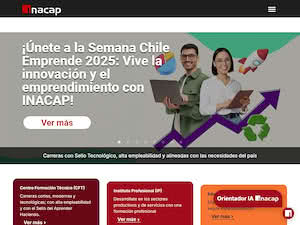 Universidad Tecnológica de Chile INACAP's official website homepage screenshot