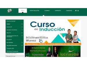 Universidad Tecnológica de Coahuila's official website homepage screenshot