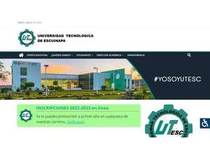 Universidad Tecnológica de Escuinapa's official website homepage screenshot