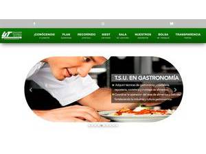 Universidad Tecnológica de la Costa's official website homepage screenshot