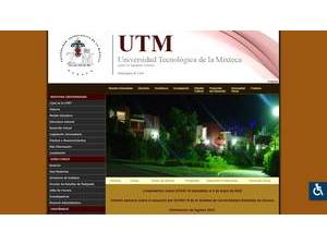 Universidad Tecnológica de la Mixteca's official website homepage screenshot