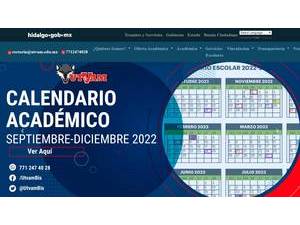 Universidad Tecnológica de la Zona Metropolitana del Valle de México's official website homepage screenshot