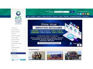 Universidad Tecnológica de León's official website homepage screenshot