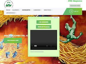 Universidad Tecnológica de Nogales, Sonora's official website homepage screenshot