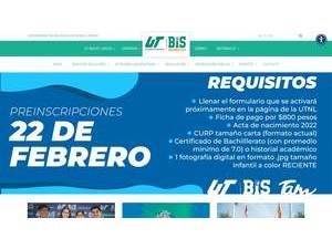Universidad Tecnológica de Nuevo Laredo's official website homepage screenshot