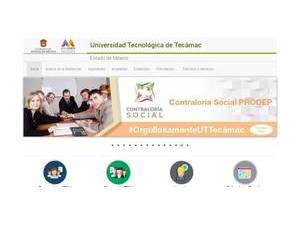 Universidad Tecnológica de Tecámac's official website homepage screenshot