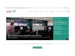 Universidad Tecnológica del Sur de Sonora's official website homepage screenshot
