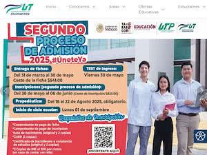 Universidad Tecnológica del Usumacinta's official website homepage screenshot