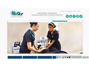Universidad Tecnológica Emiliano Zapata del Estado de Morelos's official website homepage screenshot