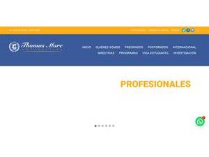Universidad Thomas More's official website homepage screenshot