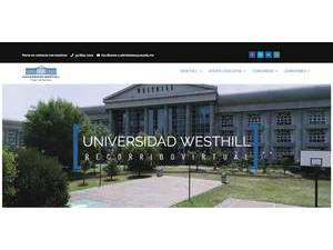 Universidad Westhill's official website homepage screenshot