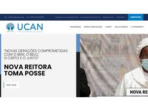 Universidade Católica de Angola's official website homepage screenshot