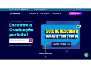Universidade Cesumar's official website homepage screenshot