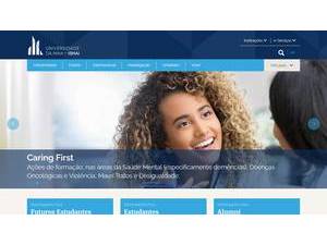 Universidade da Maia's official website homepage screenshot