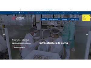 Universidade de Franca's official website homepage screenshot