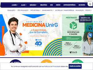 Universidade de Gurupi's official website homepage screenshot