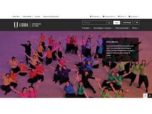 Universidade de Lisboa's official website homepage screenshot