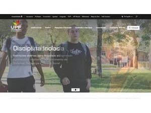Universidade de Passo Fundo's official website homepage screenshot