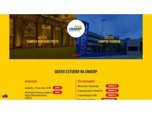 Universidade de Ribeirão Preto's official website homepage screenshot