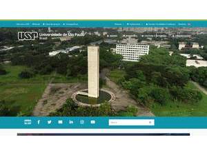 Universidade de São Paulo's official website homepage screenshot