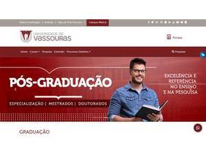 Universidade de Vassouras's official website homepage screenshot
