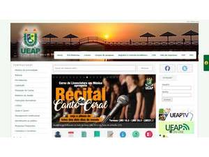 Universidade do Estado do Amapá's official website homepage screenshot