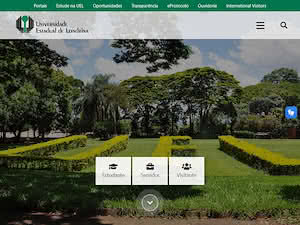 Universidade Estadual de Londrina's official website homepage screenshot