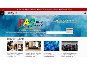 Universidade Estadual de Maringá's official website homepage screenshot
