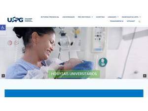 Universidade Estadual de Ponta Grossa's official website homepage screenshot