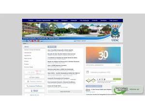 Universidade Estadual de Santa Cruz's official website homepage screenshot