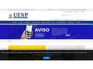 Universidade Estadual do Norte do Paraná's official website homepage screenshot