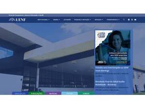 Universidade Estadual do Norte Fluminense Darcy Ribeiro's official website homepage screenshot