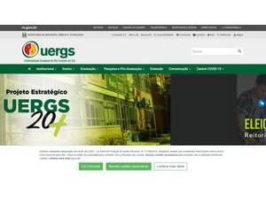 Universidade Estadual do Rio Grande do Sul's official website homepage screenshot