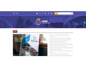 Universidade Estadual do Sudoeste da Bahia's official website homepage screenshot