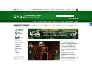 Universidade Federal da Grande Dourados's official website homepage screenshot