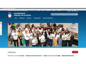 Universidade Federal de Alagoas's official website homepage screenshot