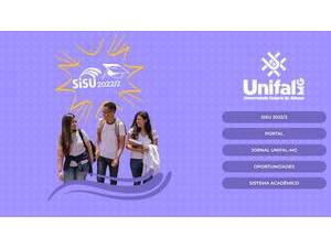 Universidade Federal de Alfenas's official website homepage screenshot