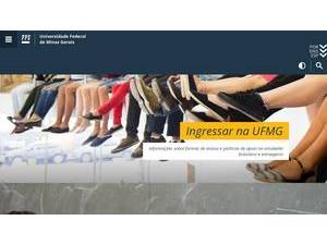 Universidade Federal de Minas Gerais's official website homepage screenshot