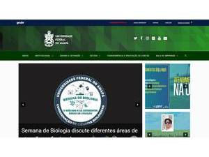 Universidade Federal do Amapá's official website homepage screenshot