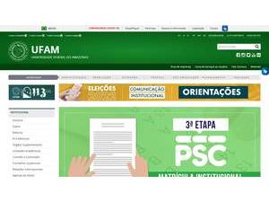 Universidade Federal do Amazonas's official website homepage screenshot